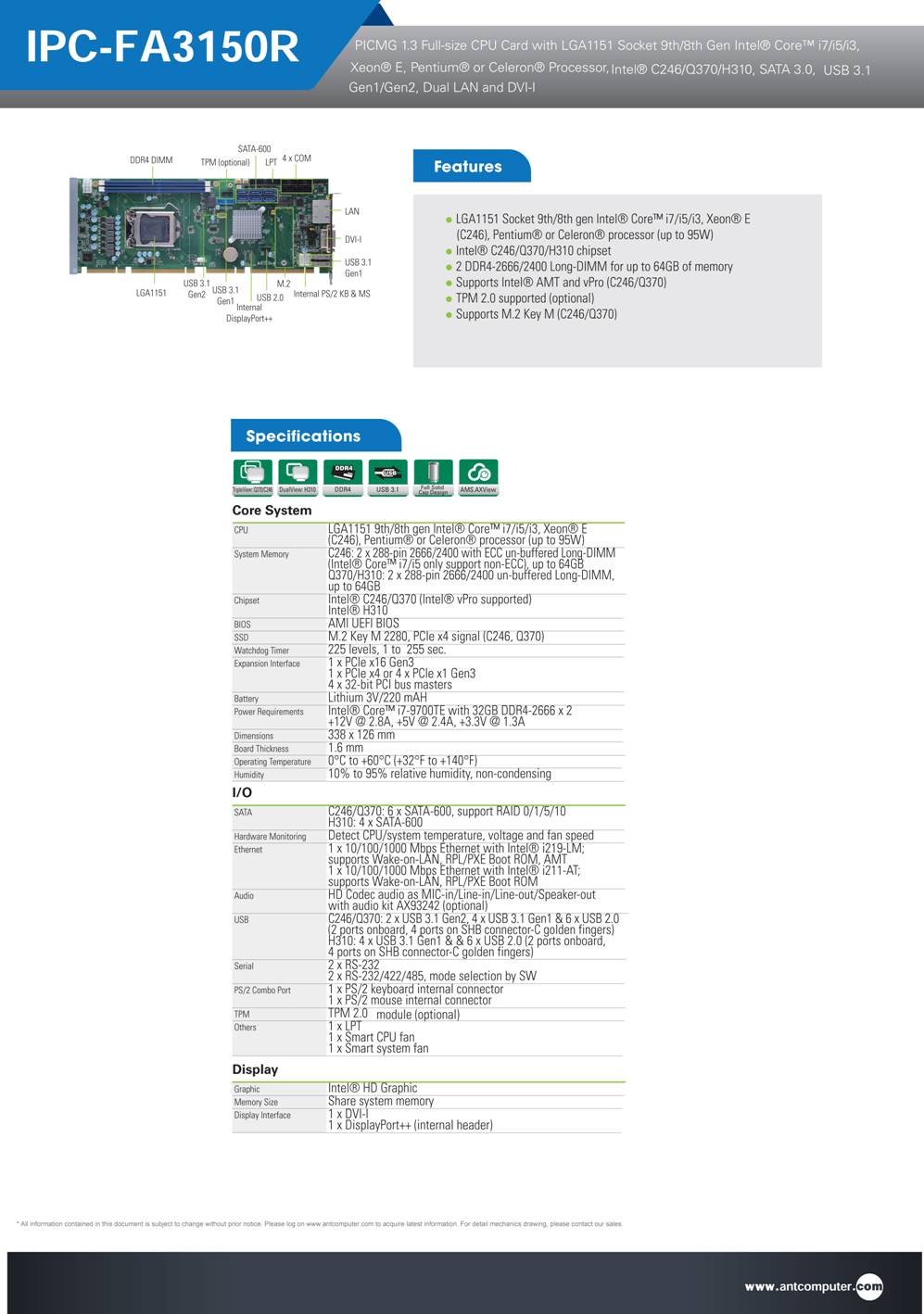 IPC-FA3150R